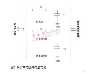 RC電路或者單電阻、單電容電路