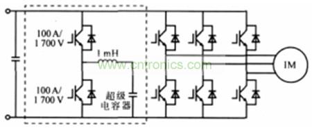圖1:超級(jí)電容儲(chǔ)能原理圖