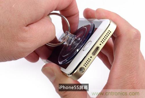 土豪金iPhone 5S拆解：內(nèi)部結(jié)構(gòu)升級，維修難度增加