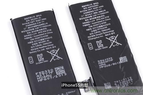 土豪金iPhone 5S拆解：內(nèi)部結(jié)構(gòu)升級，維修難度增加