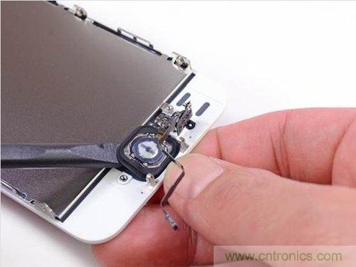 土豪金iPhone 5S拆解：內(nèi)部結(jié)構(gòu)升級，維修難度增加