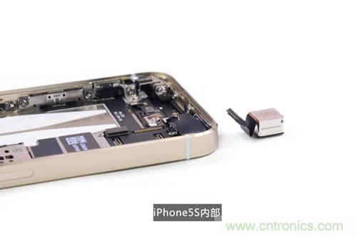 土豪金iPhone 5S拆解：內(nèi)部結(jié)構(gòu)升級，維修難度增加