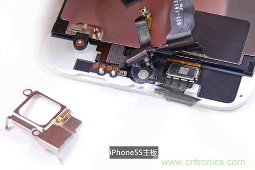 土豪金iPhone 5S拆解：內(nèi)部結(jié)構(gòu)升級，維修難度增加