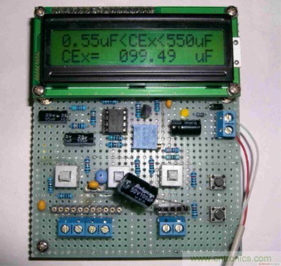 DIY集電容、電感和頻率為一體的測量儀器