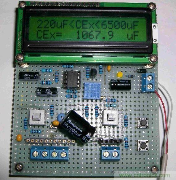 DIY集電容、電感和頻率為一體的測量儀器
