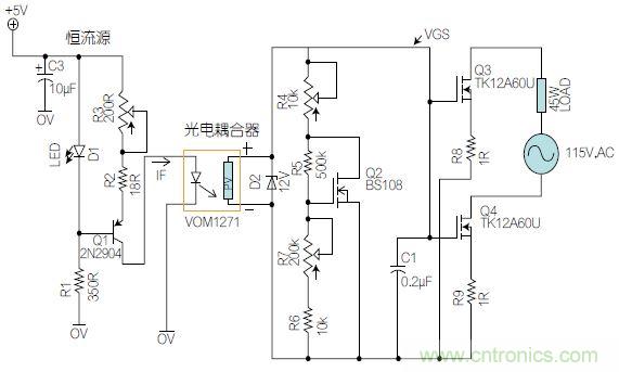 圖1：基于有源器件的線性區(qū)域進行功率控制。