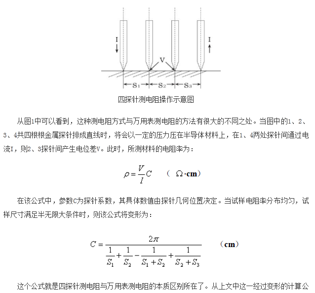 如何區(qū)分萬用表測(cè)電阻和四探針測(cè)電阻？