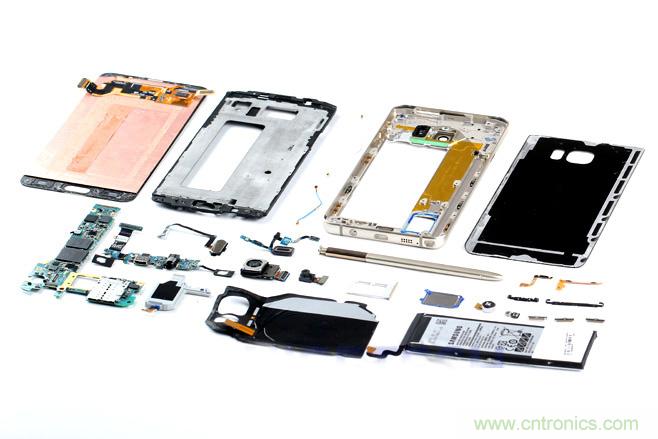 Galaxy Note5拆解，與S系列差距日漸模糊