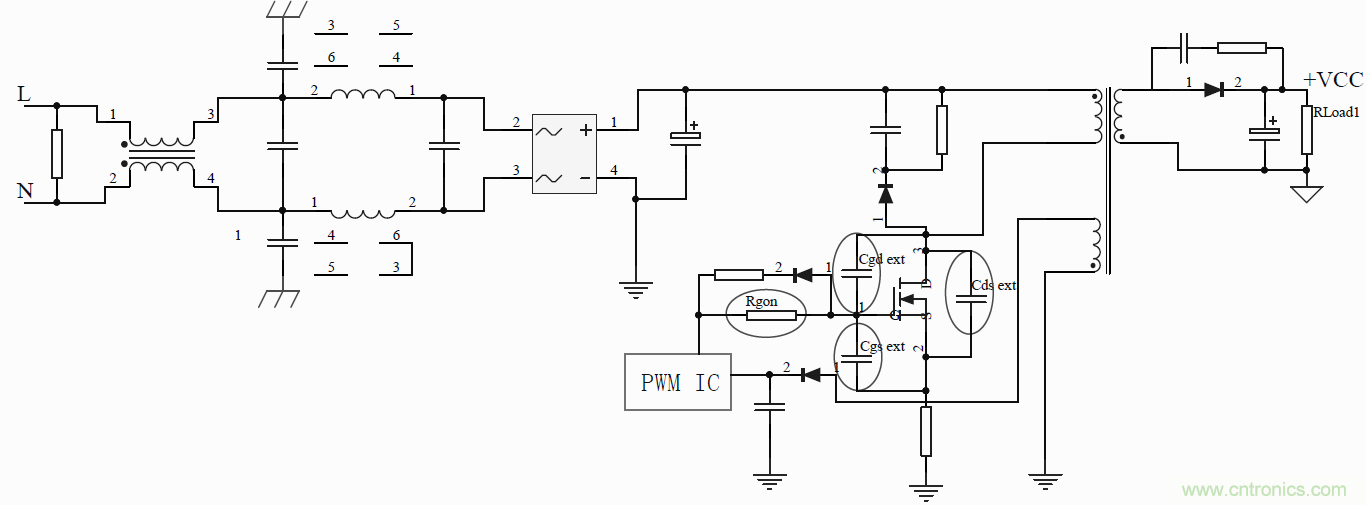 如何改善開關電源電路的EMI特性？