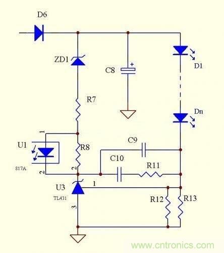 LED驅(qū)動(dòng)電源：3個(gè)電路巧妙利用TL431來(lái)恒流！