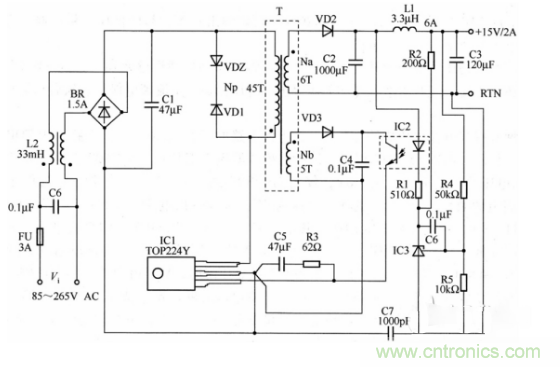 六款簡單的開關(guān)電源電路設(shè)計，內(nèi)附原理圖詳解