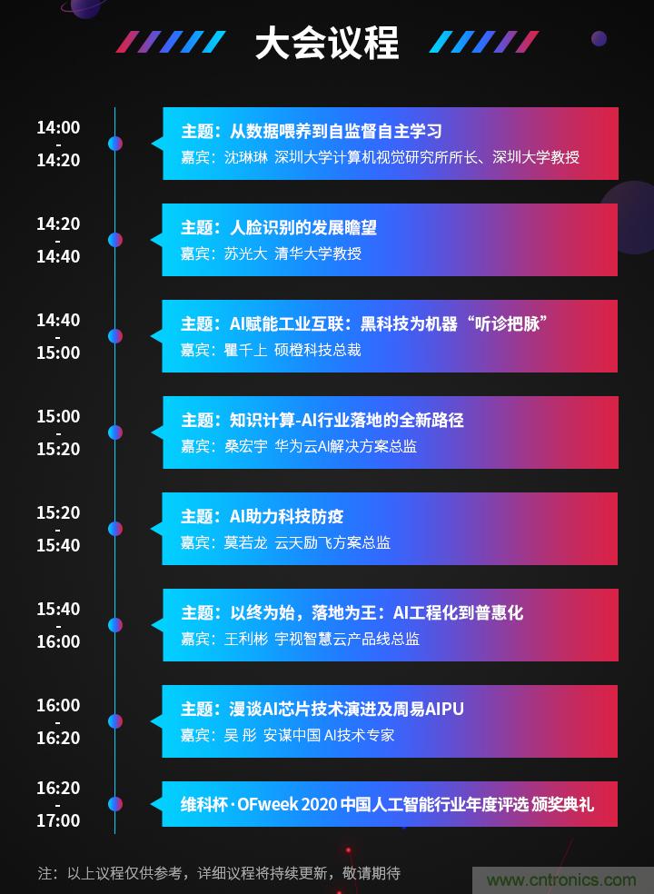 深圳喊你來參加“OFweek 2020（第五屆）人工智能技術(shù)創(chuàng)新論壇”啦！