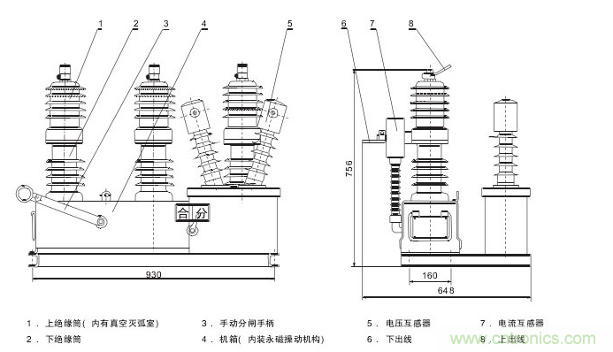 高壓斷路器的操作結(jié)構(gòu)有哪幾種？和隔離開關(guān)有什么區(qū)別？