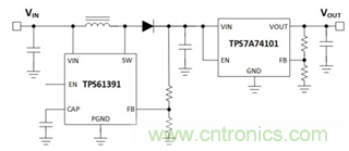 TPS61391升壓變換器，為電容麥克風(fēng)提供48V超低噪聲幻象電源