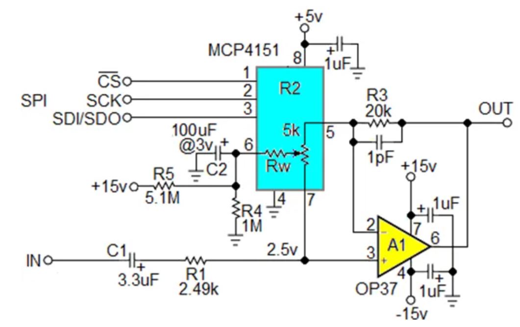 數(shù)字電位器能否代替電路中的機(jī)械電位器？
