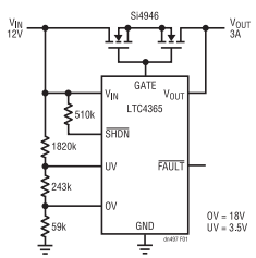 為敏感電路提供過壓及電源反接保護！