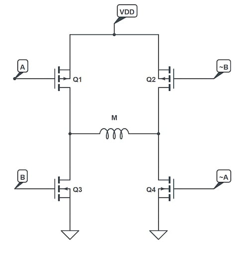使用互補PWM、擊穿和死區(qū)時間的 H 橋直流電機控制